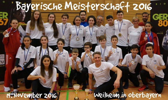 Bayerische Meisterschaft 2016 in Weilheim - Titel