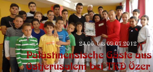 Palästinensische Gäste aus Ostjerusalem bei Taekwondo Özer