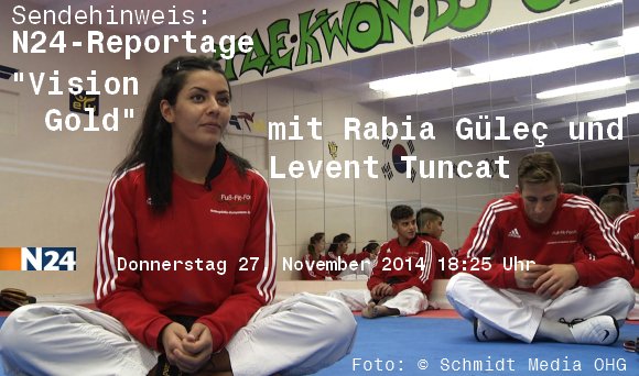 Sendehinweis - N24-Reportage "Vision Gold" mit Rabia Gülec und Levent Tuncat - Titel