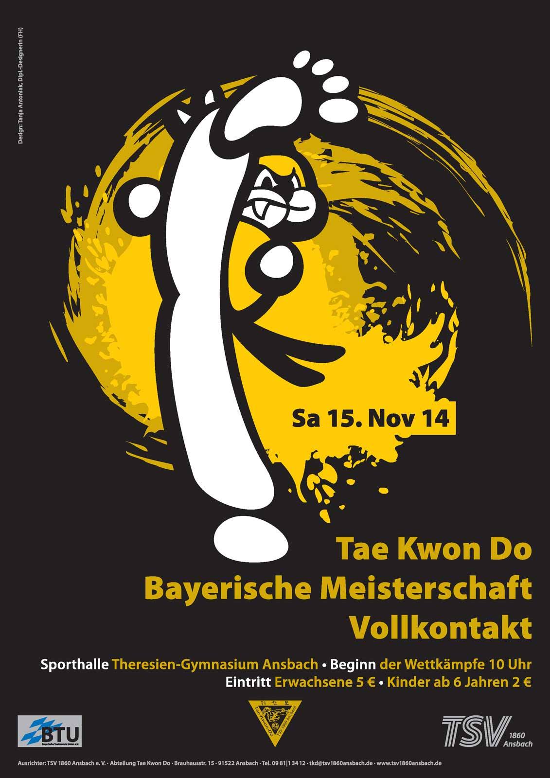 Plakat Bayerische Meisterschaft 2014