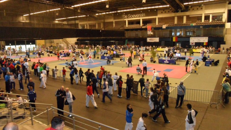 Belgian Open 2014 in Lommel - Der Innenraum der Wettkampfhalle