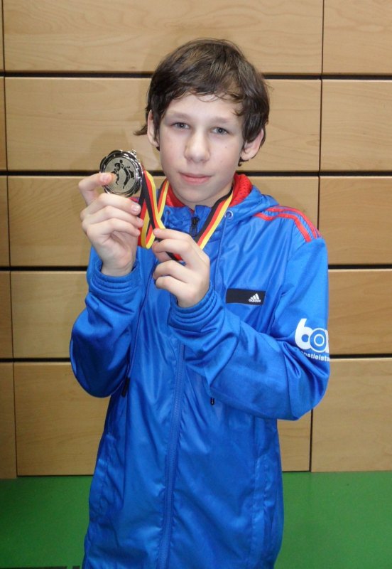 Creti Cup 2014 in Reutlingen - Benjamin Metzger mit seiner Silbermedaille