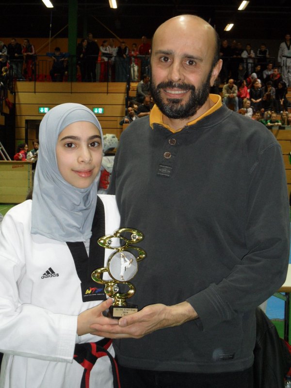 Creti Cup 2014 in Reutlingen - Rahaf Saqr und ihr Vater Jihad Saqr