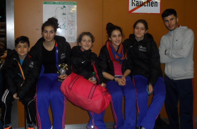 Creti Cup 2014 in Reutlingen - Ali Kartoglu, Arianna Danel, Samira Danel, Chamutal Castano, Burcin Kayhan und Tayfun Yilmazer