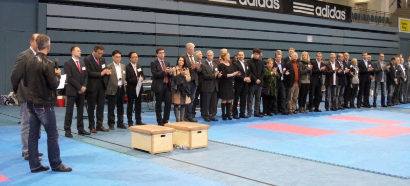 Deutsche Meisterschaft der Senioren 2014 in Gummersbach - Begrüßung der Ehrengäste
