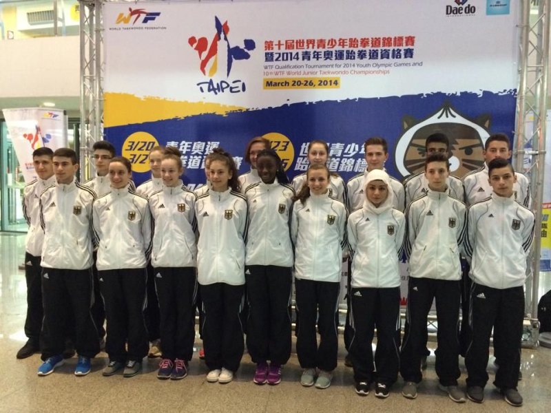 Jugend-(U18)-Weltmeisterschaft 2014 in Taipeh - Das Team der DTU