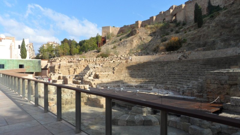 Amphitheater und Alcazaba in Málaga