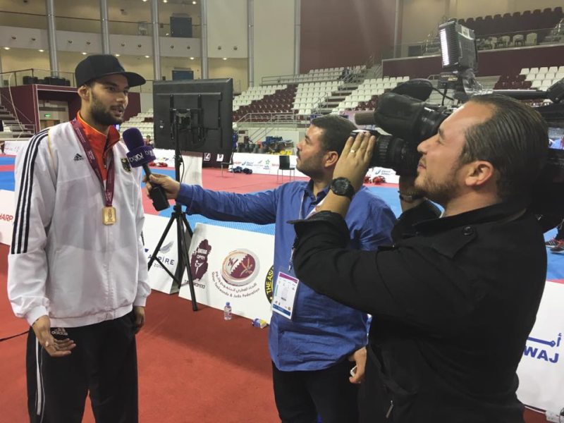 Qatar Open 2016 in Doha - Tahir Gülec im Fernseh-Interview