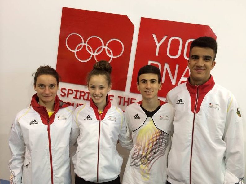 Qualifikationsturnier für die Olympischen Jugend-Spiele 2014 in Taipeh - Madeline Folgmann, Giuliana Federici, Daniel Chiovetta und Hamza Adnan Karim