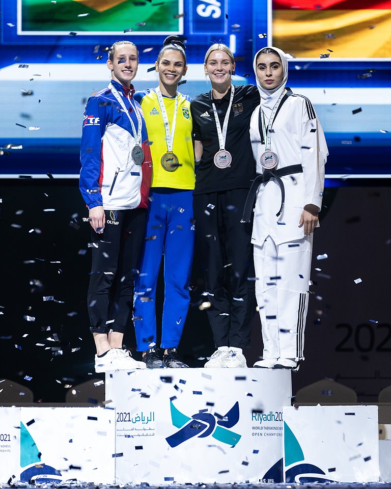 World Women’s Open Championships 2021 - Anna-Lena Frömming auf dem Podium