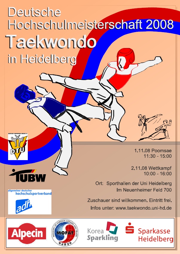 Plakat Deutsche Hochschulmeisterschaft 2008