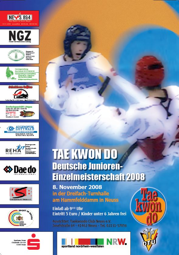 Plakat Deutsche Meisterschaft 2008